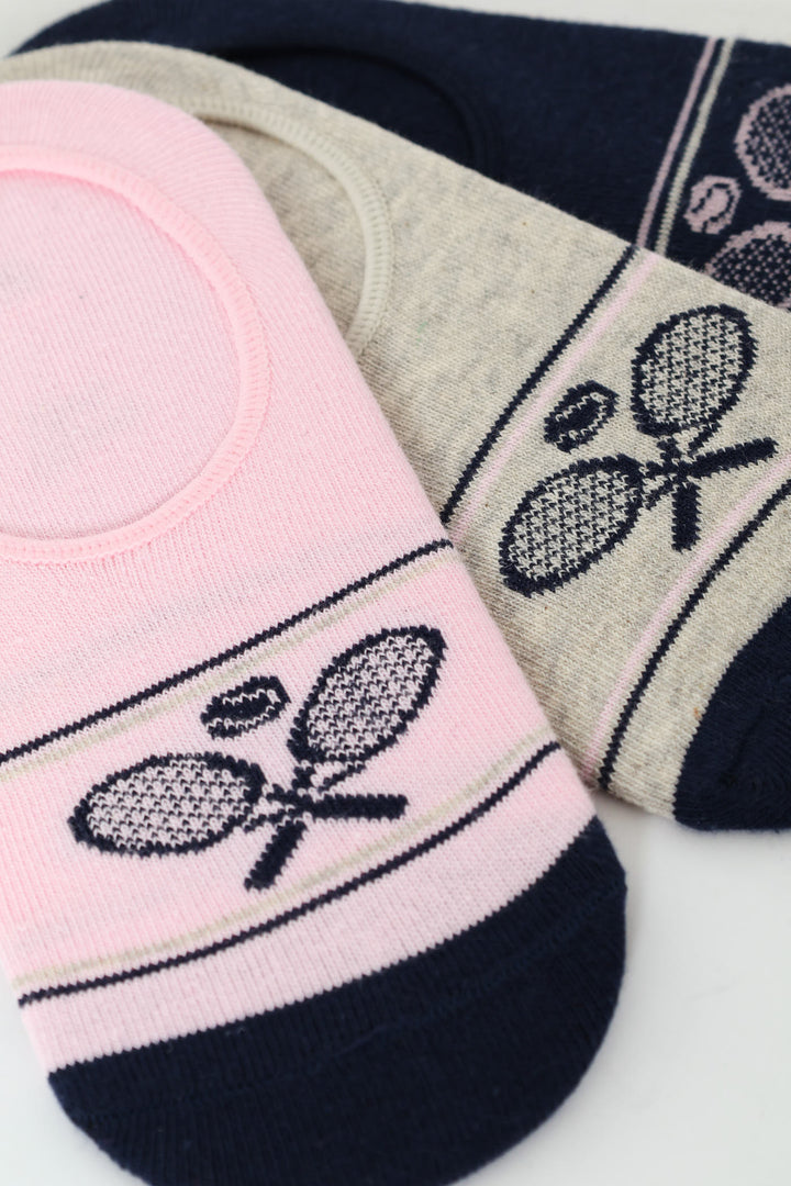 Girls Tennis Secret Socks - Navy