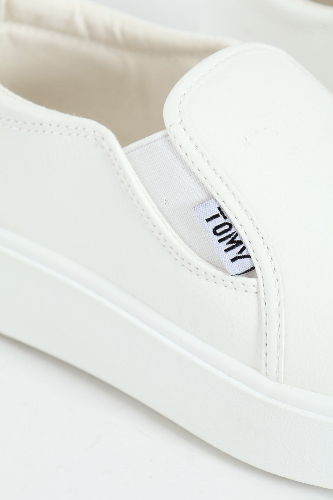 Parker Side Gusset Slip On - White