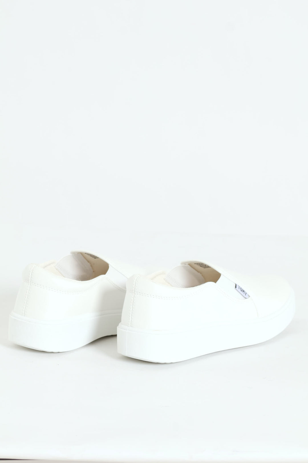 Parker Side Gusset Slip On - White