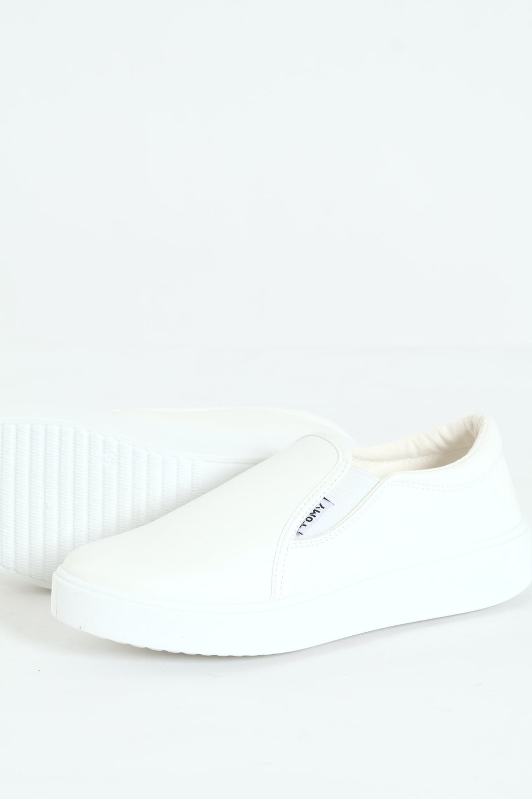 Parker Side Gusset Slip On - White