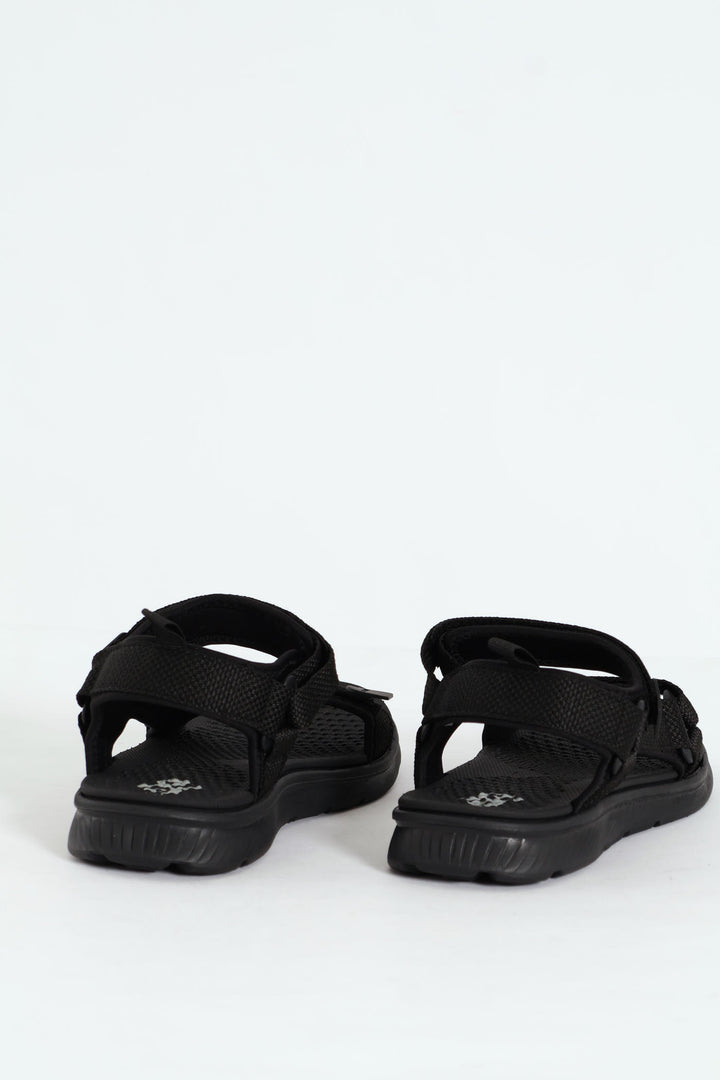Strappy Sport Sandal - Black