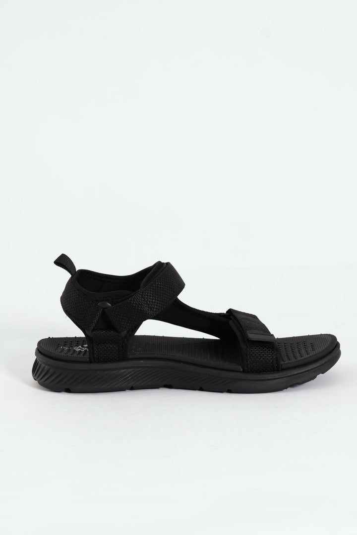 Strappy Sport Sandal - Black