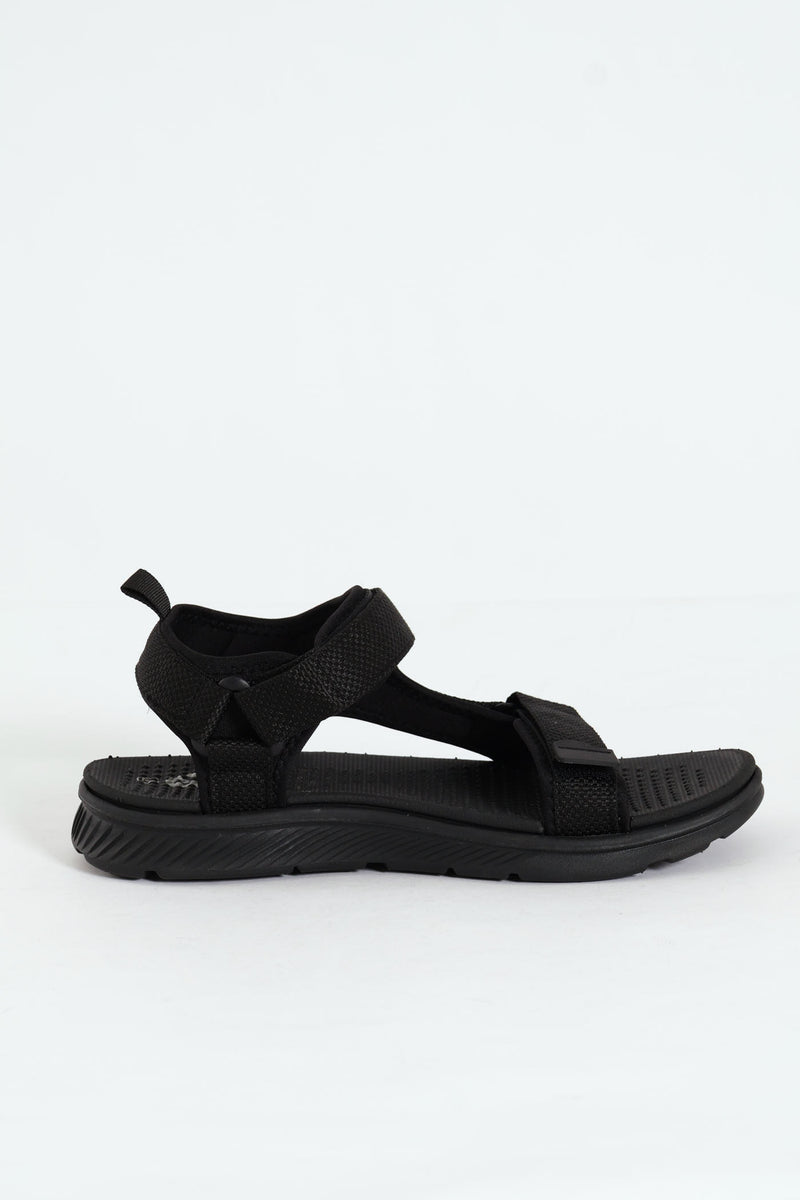 Strappy Sport Sandal - Black