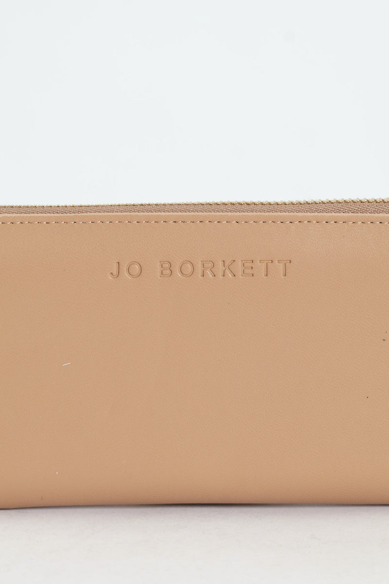 Meryl Smooth Zip Around Purse - Mink