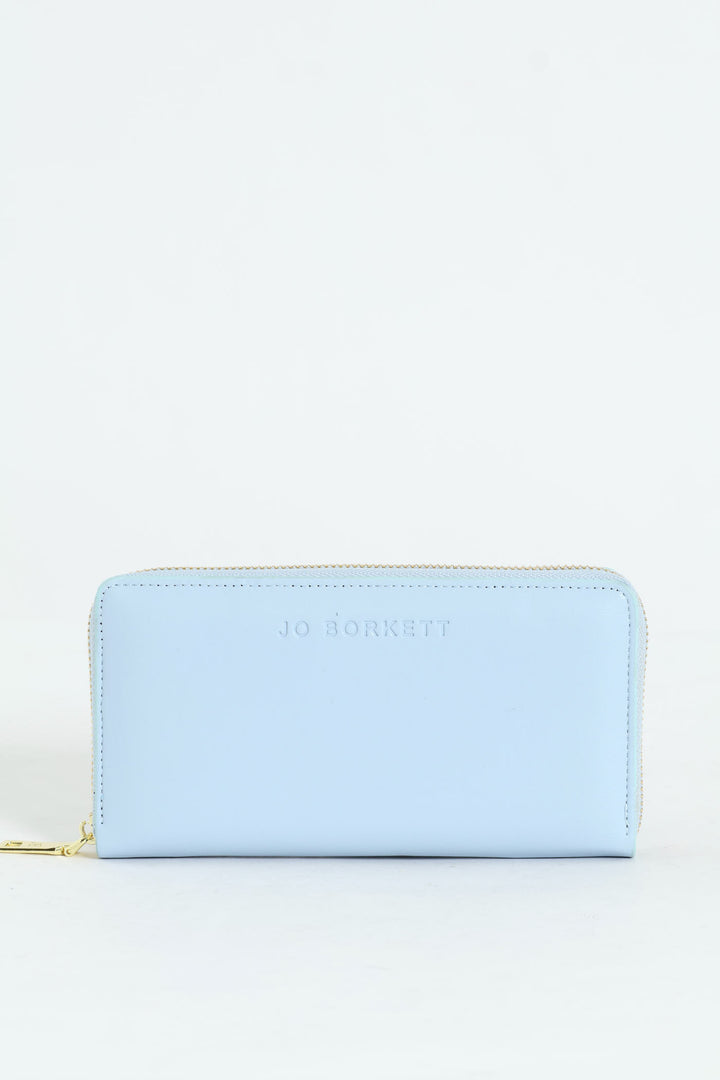 Meryl Smooth Zip Around Purse - Blue