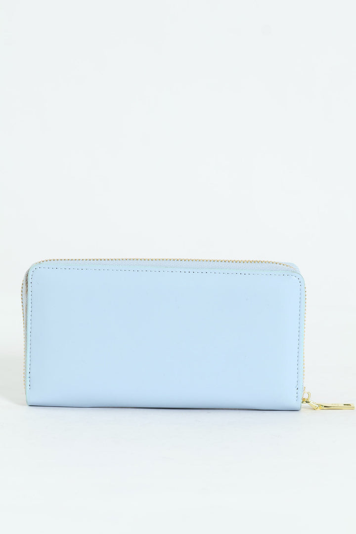 Meryl Smooth Zip Around Purse - Blue