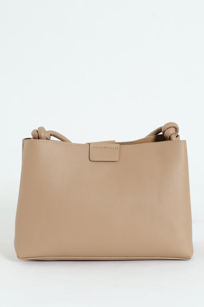 Camille Crossbody Sling Bag - Taupe