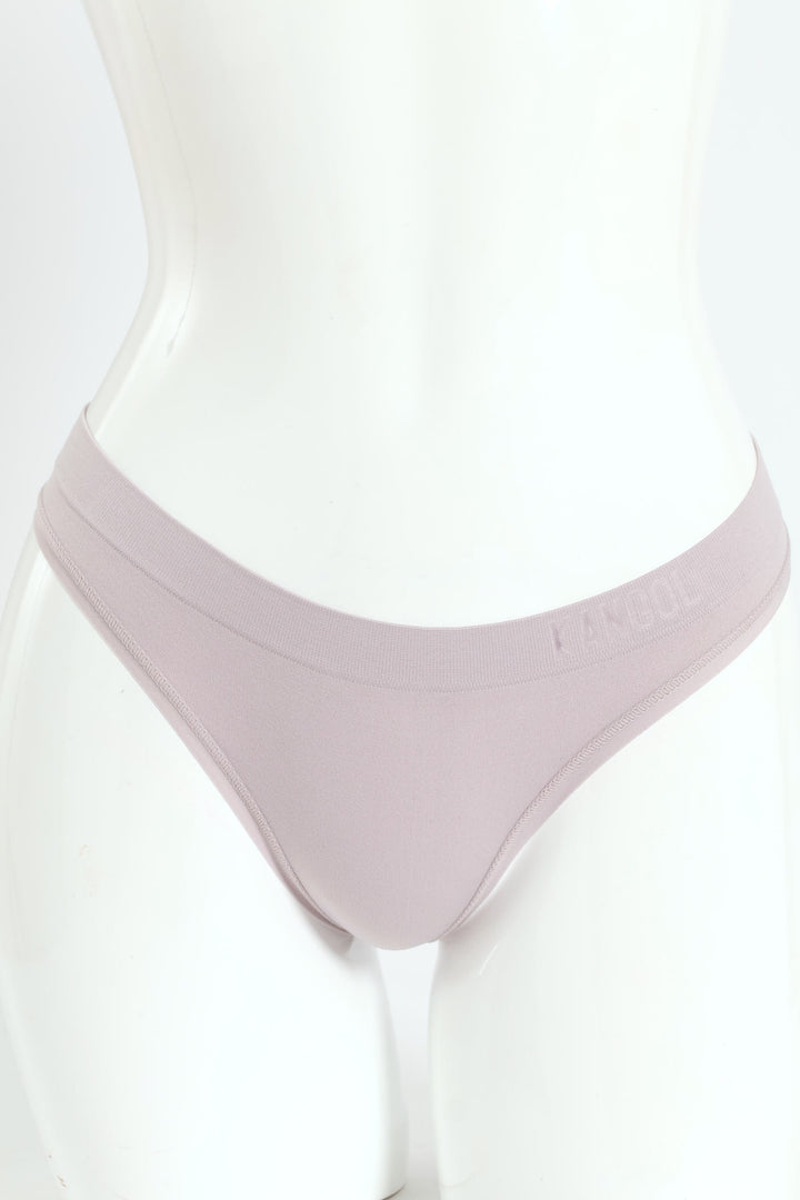 3 Pack Seamless Thong - Red/Mocha/Silver Ice