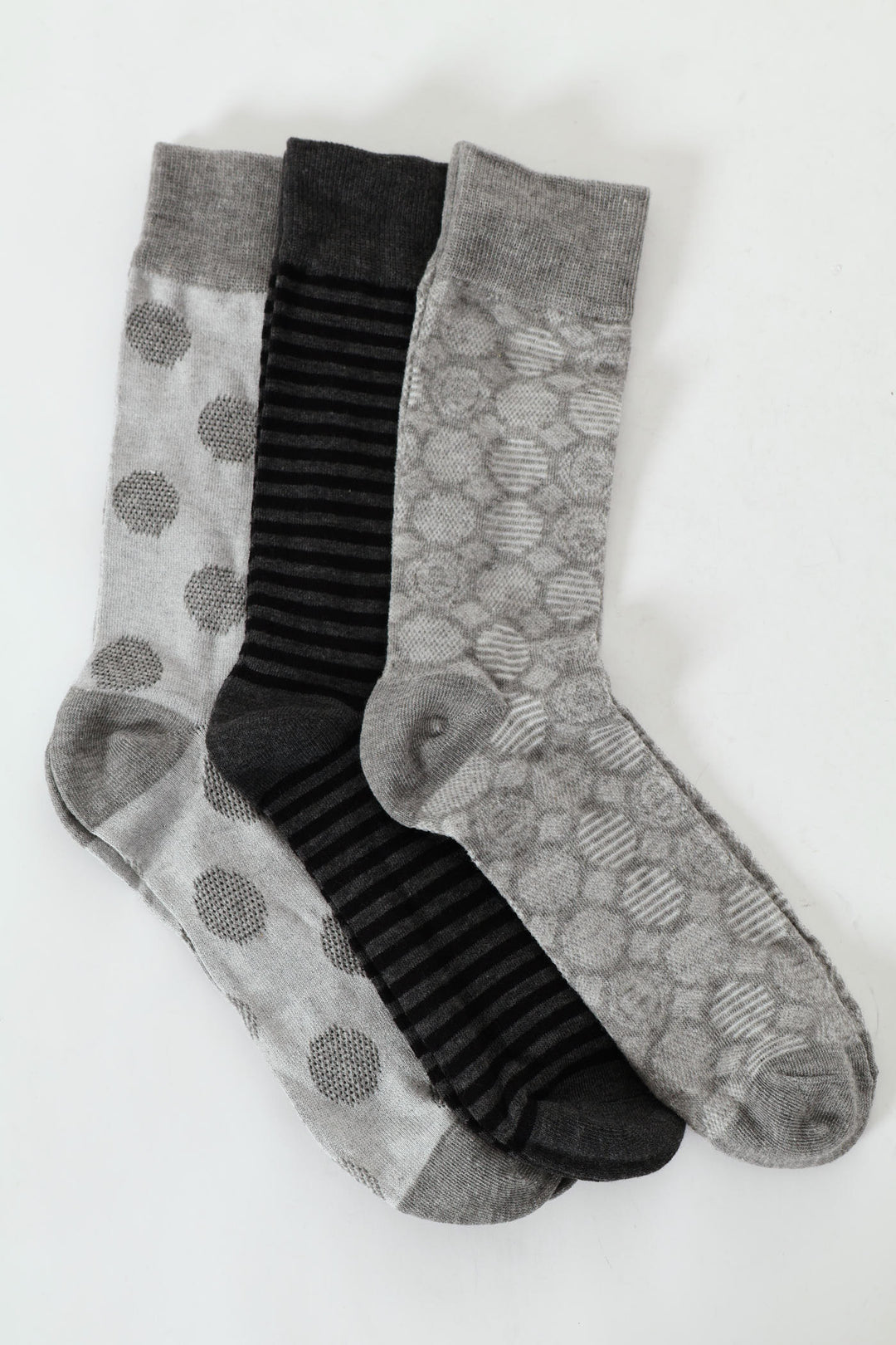 3 Pack Anklet Socks - Grey
