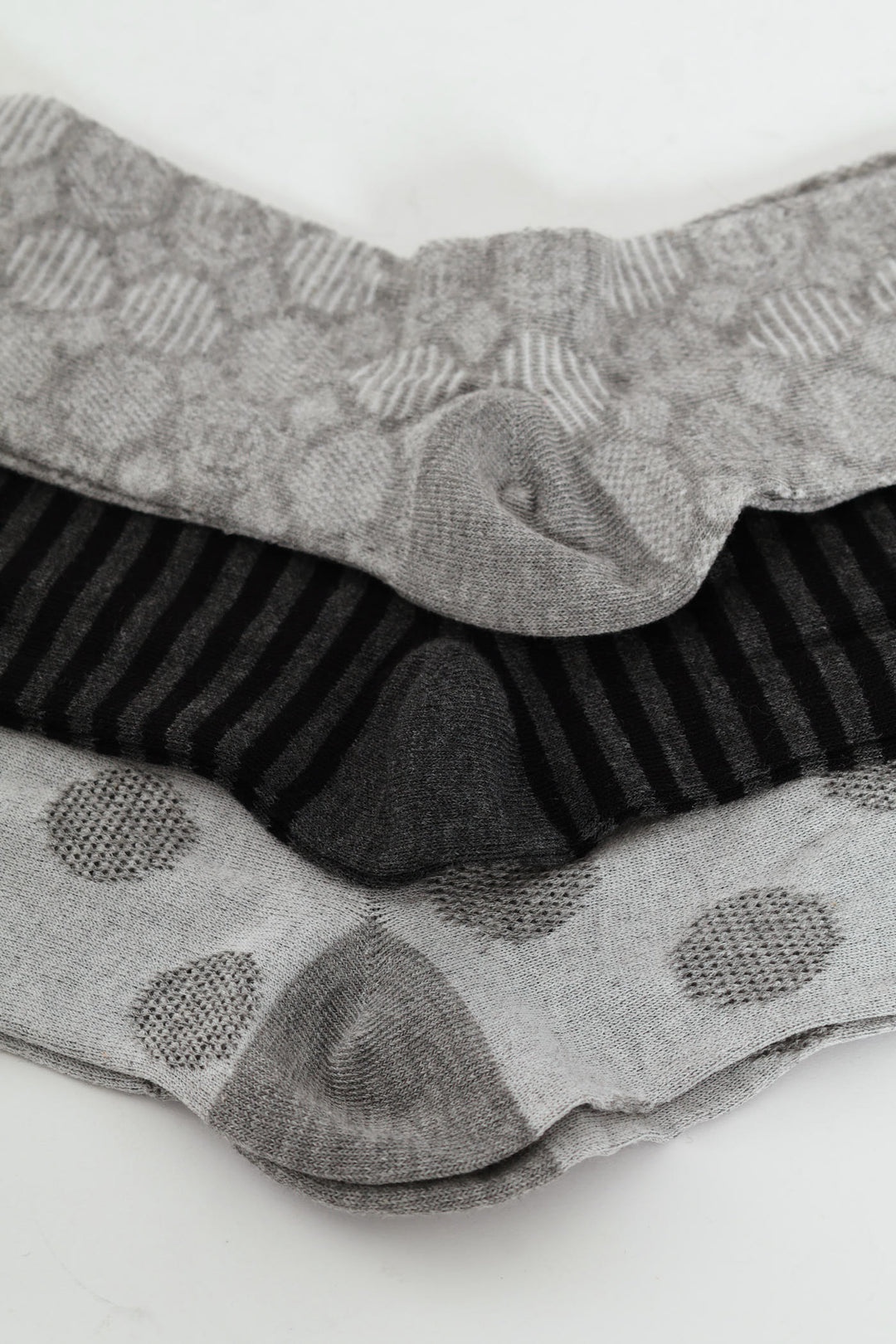 3 Pack Anklet Socks - Grey