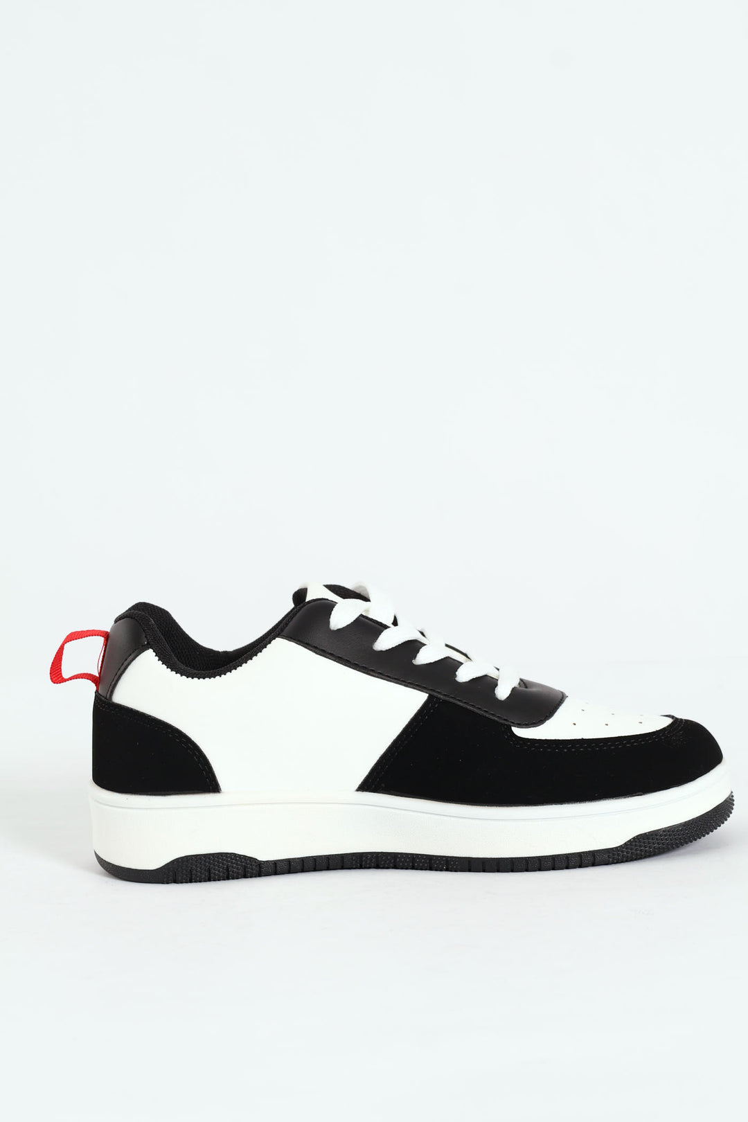 Boys Court Sneaker - White/Black
