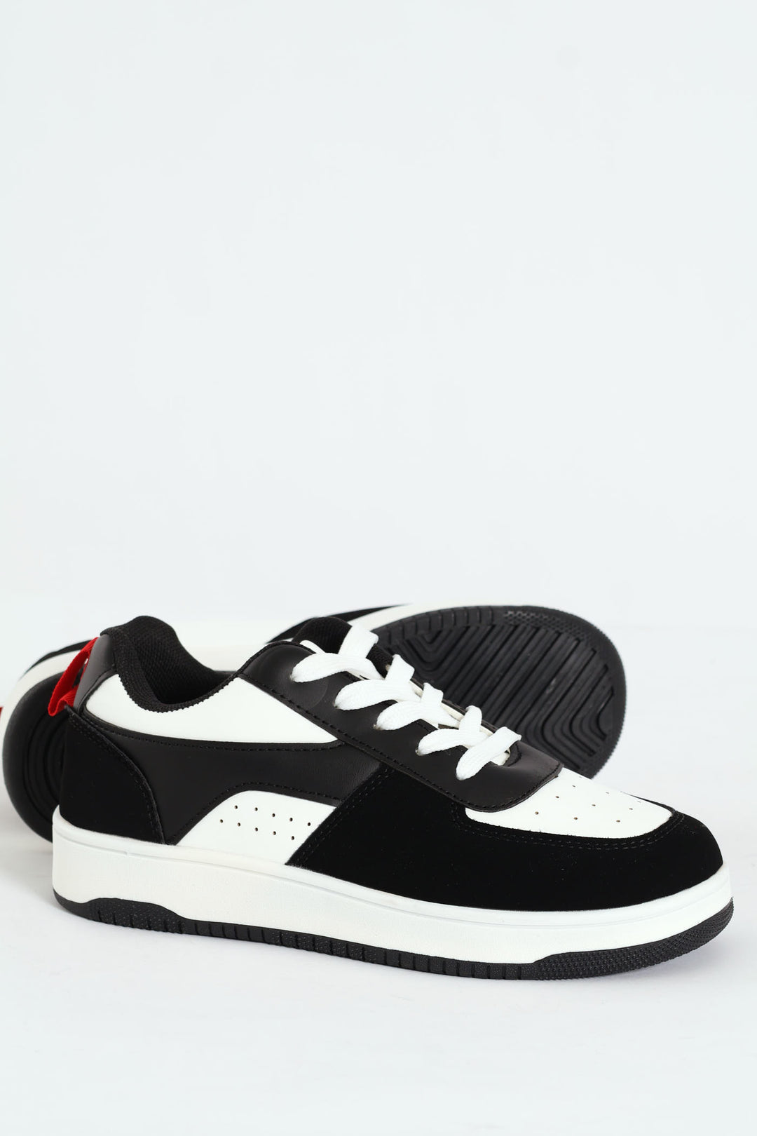 Boys Court Sneaker - White/Black