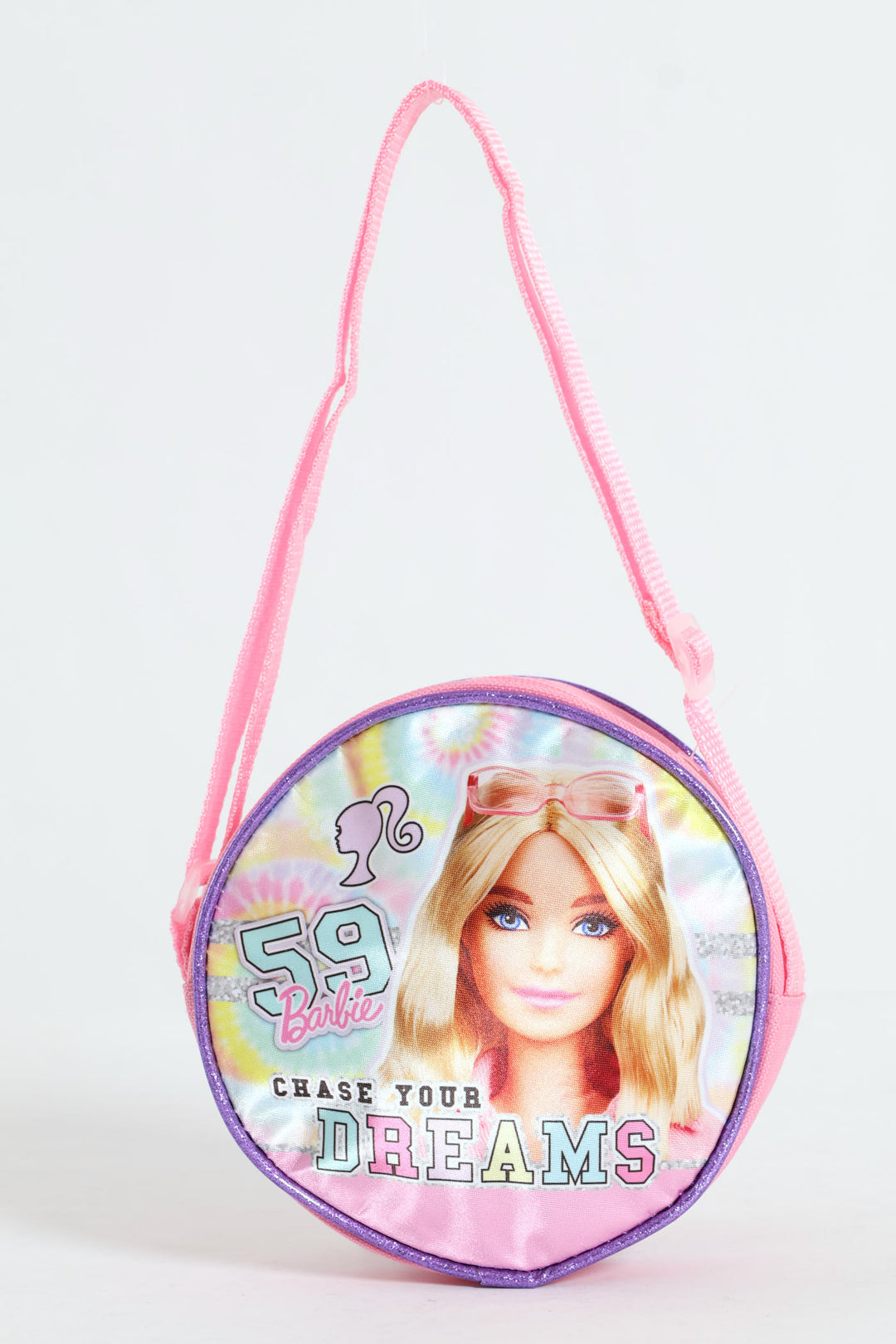 Pre-Girls Barbie Round Sling Bag - Pink