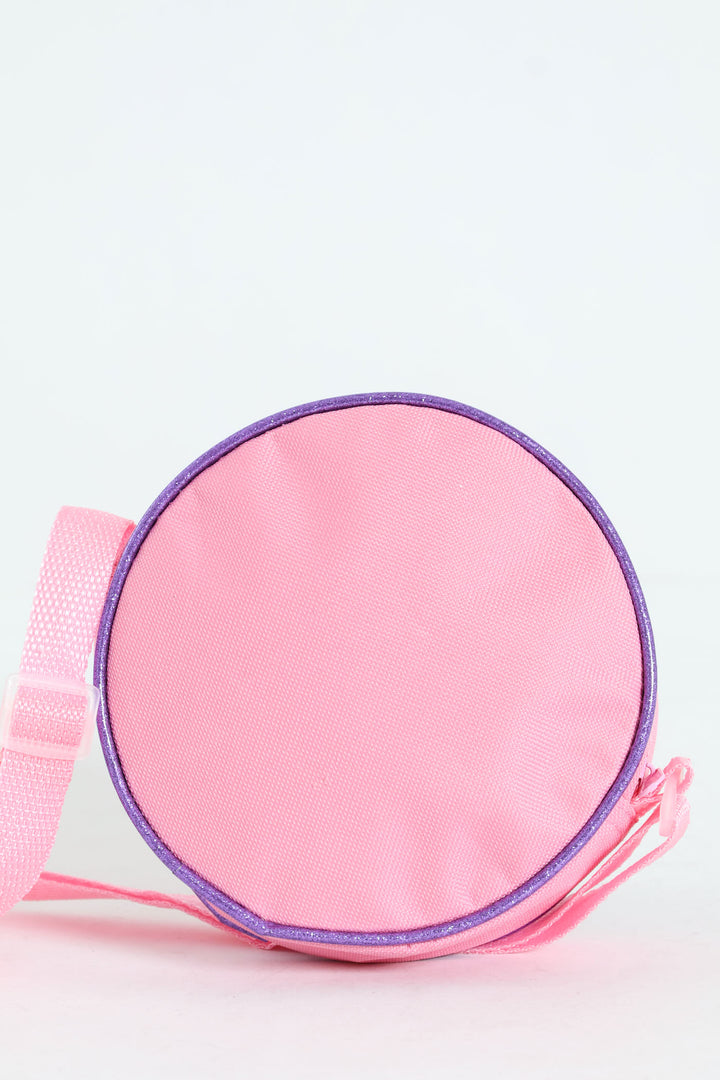 Pre-Girls Barbie Round Sling Bag - Pink