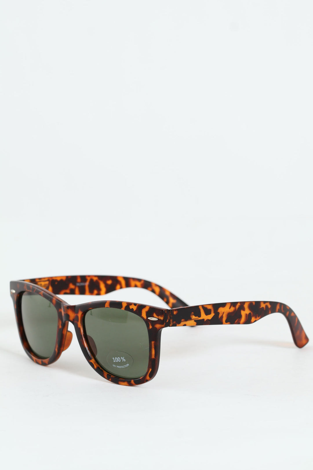 Tortoise Shell Frame Green Lens Sunglasses