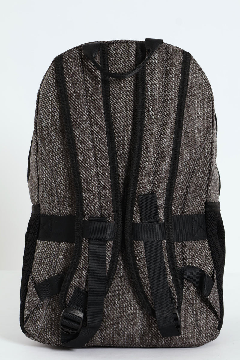 Zip Backpack - Grey Melange