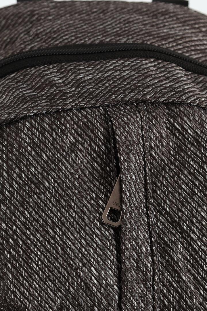 Zip Backpack - Grey Melange