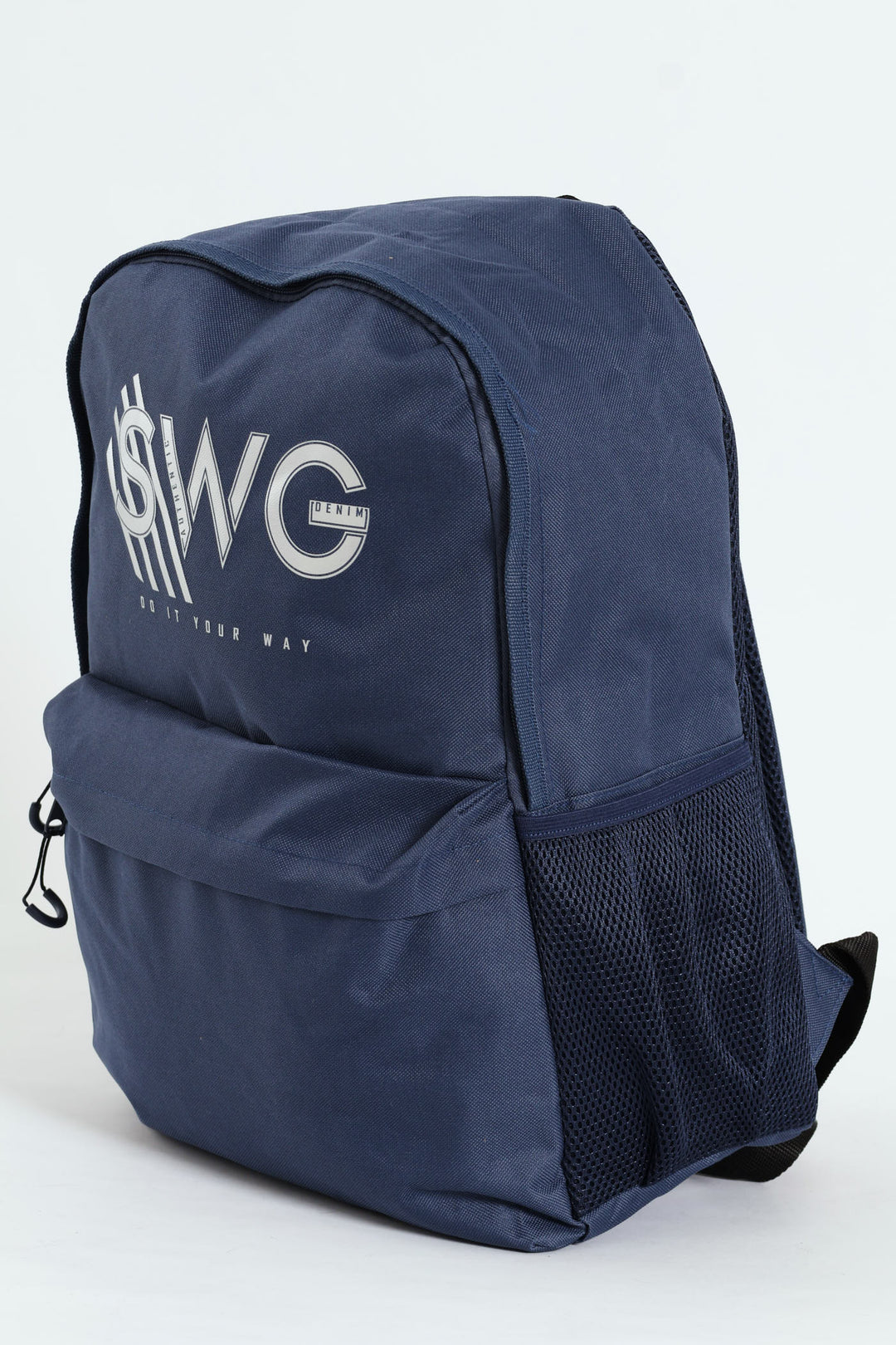 Foil Print Backpack - Navy