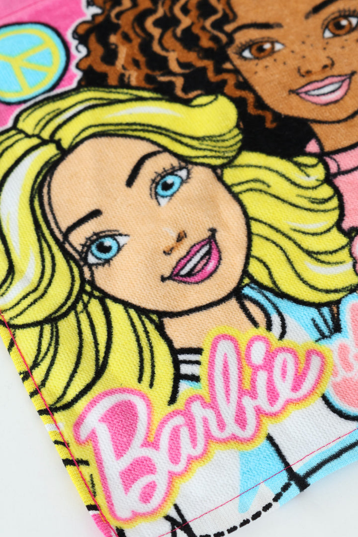 Pre-Girls Barbie Face Cloth - Pink