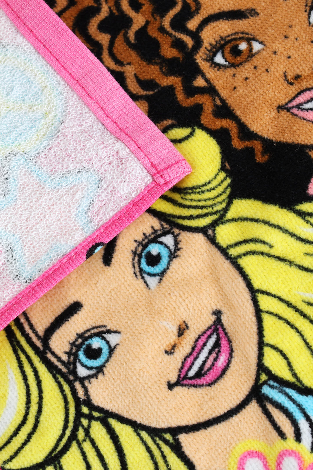 Pre-Girls Barbie Face Cloth - Pink