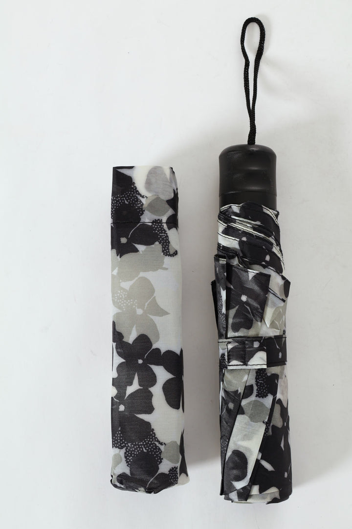 3 Fold Mono Print Umbrella - Multi