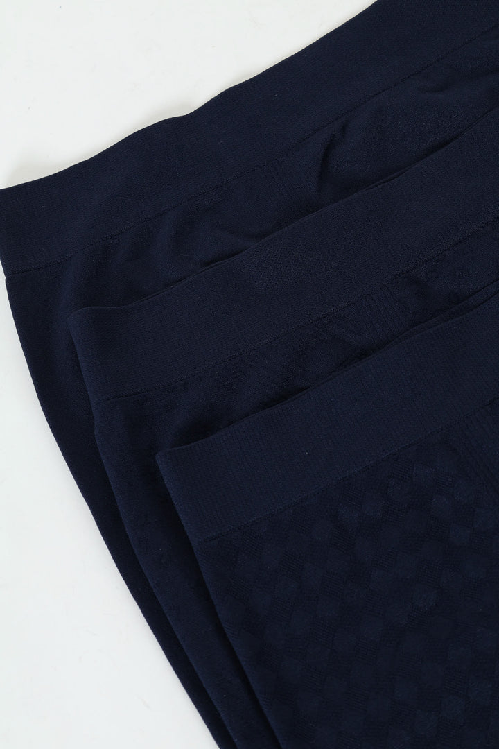 3 Pack Seamless Trunks - Blue