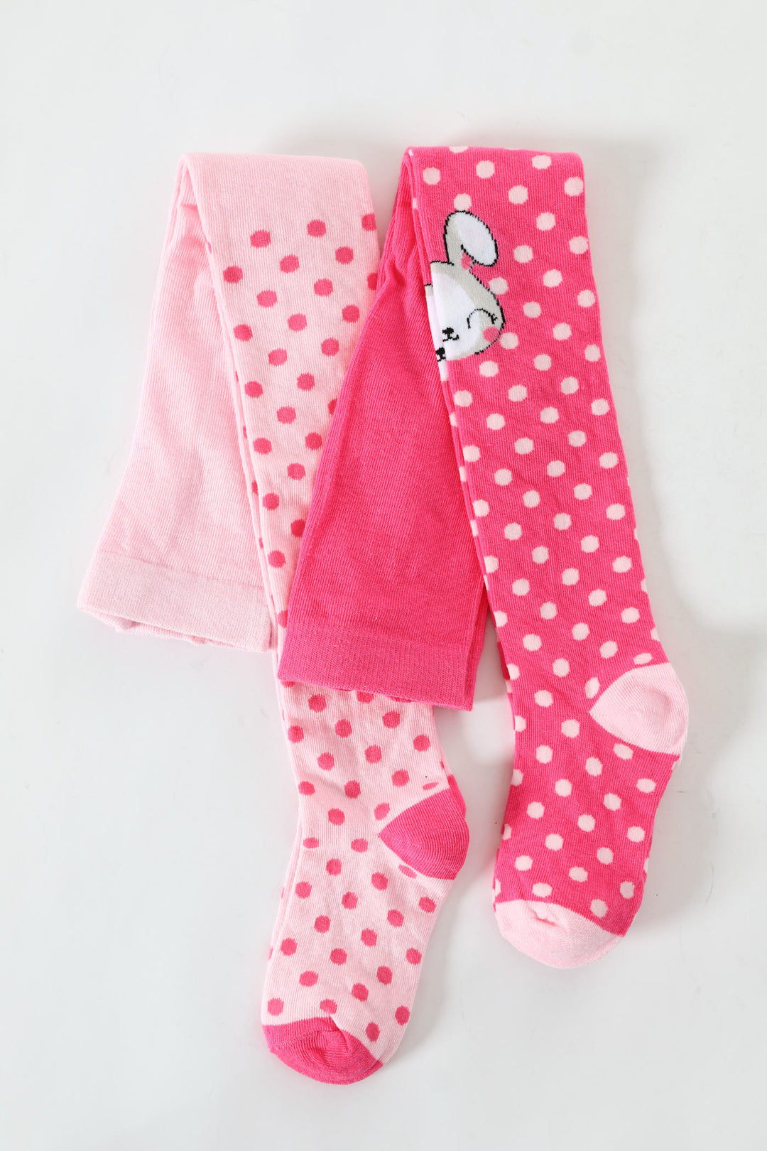 Pre-Girls 2 Pack Spot Bunny Tights - Pink