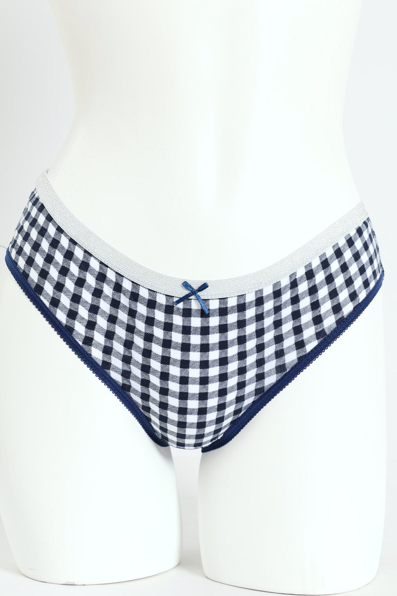 Girls Check Panties - Multi