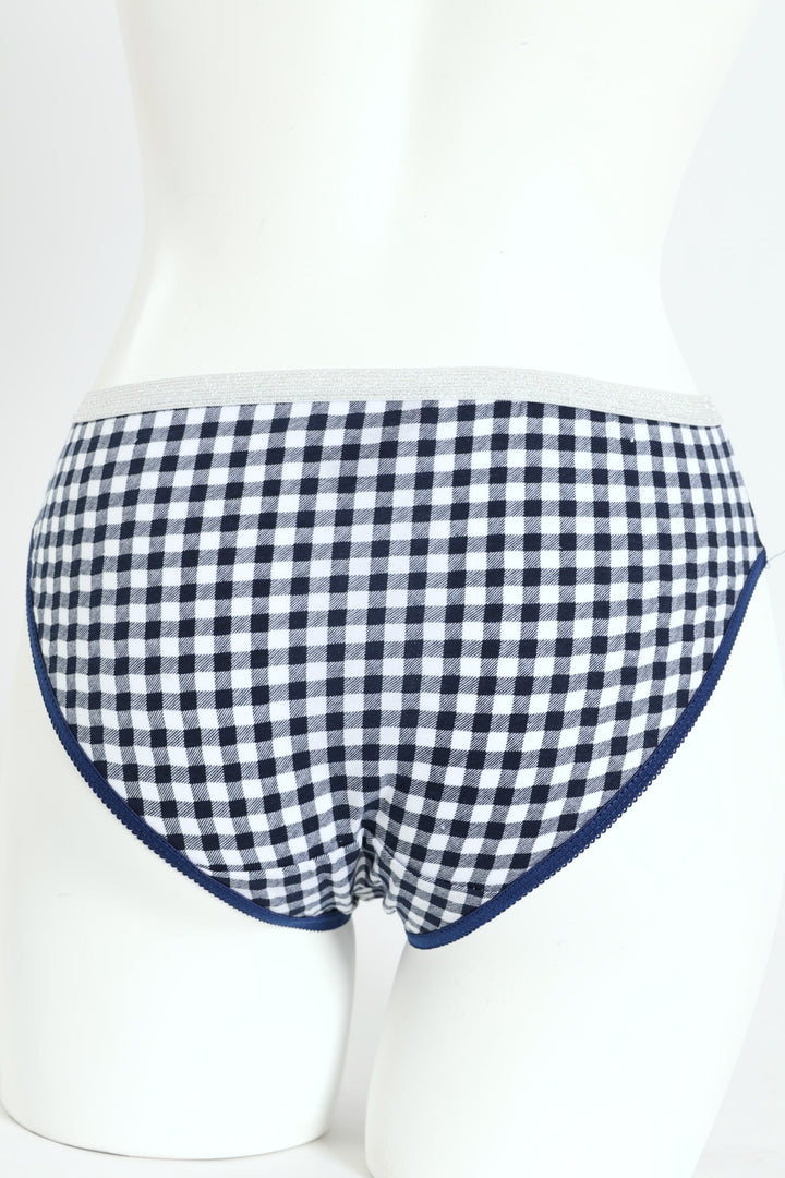 Girls Check Panties - Multi