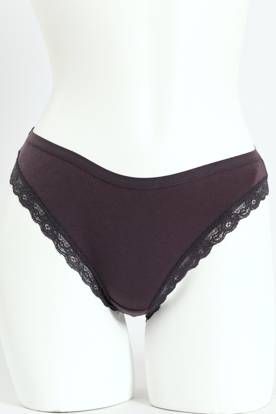 3 Pack Cotton Stretch Brazilian Panties - Nude/Grey Melange/Slate