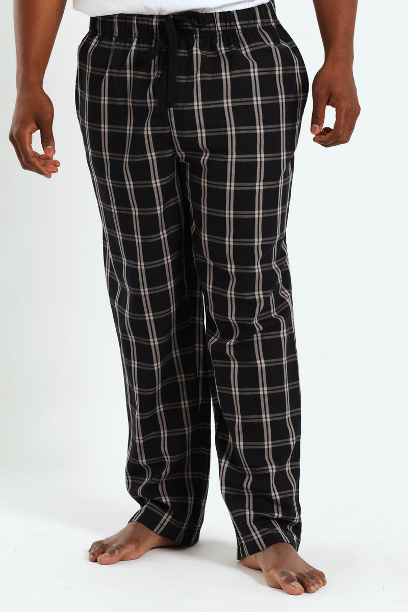 Check Woven Pant - Grey