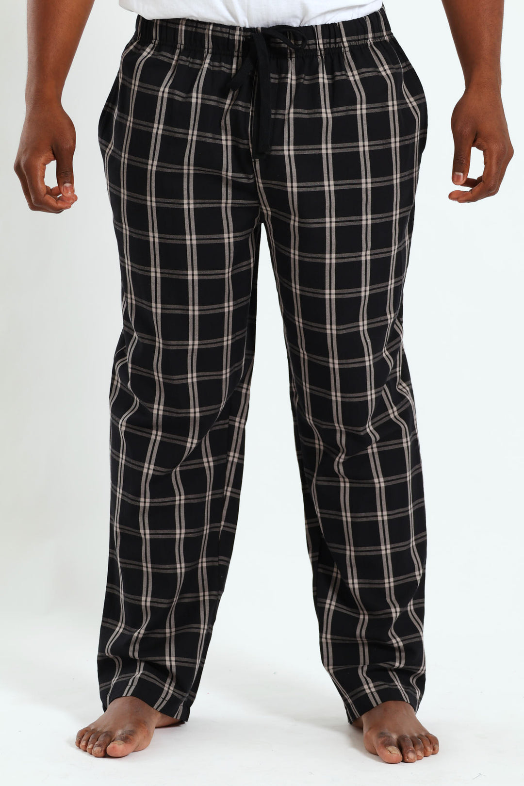 Check Woven Pant - Grey