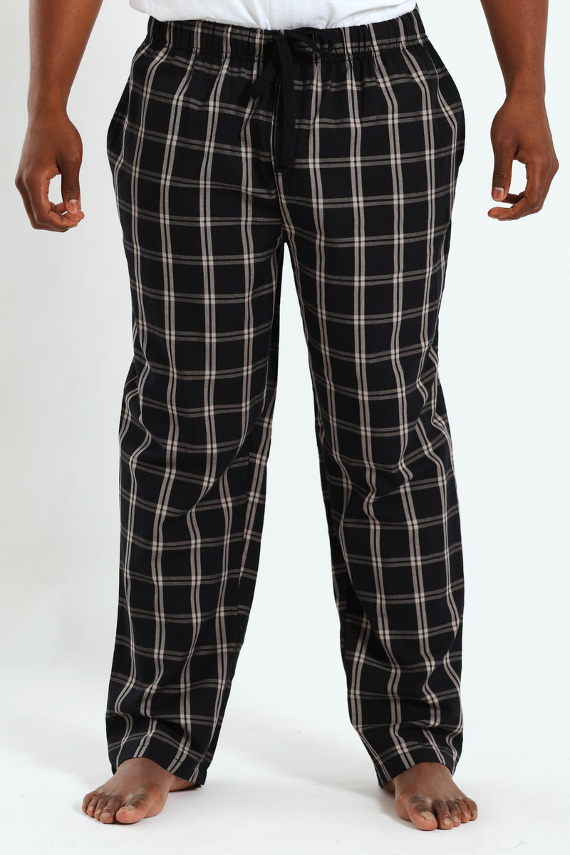 Check Woven Pant - Grey