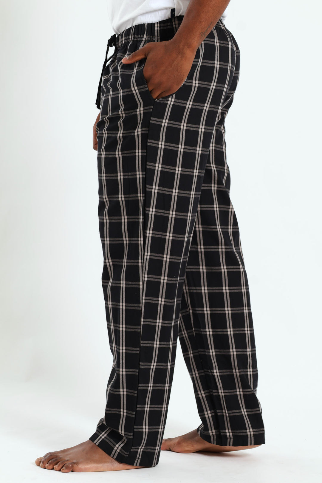 Check Woven Pant - Grey