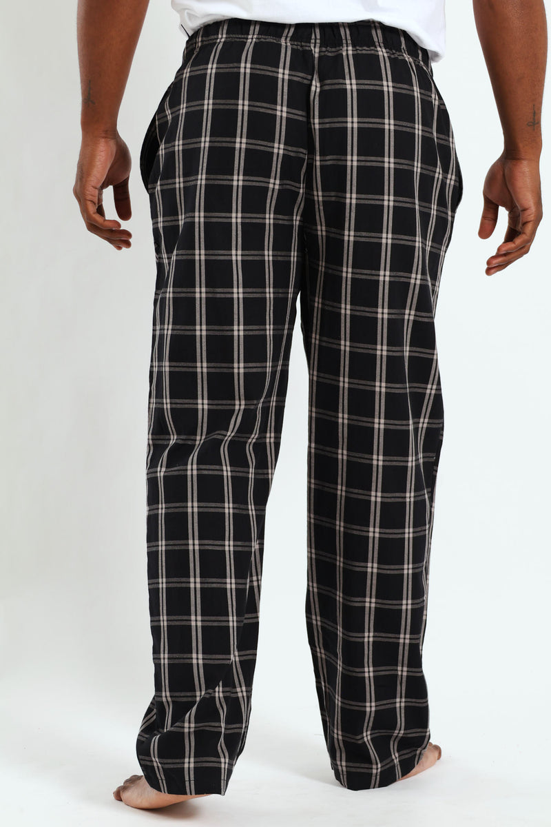 Check Woven Pant - Grey