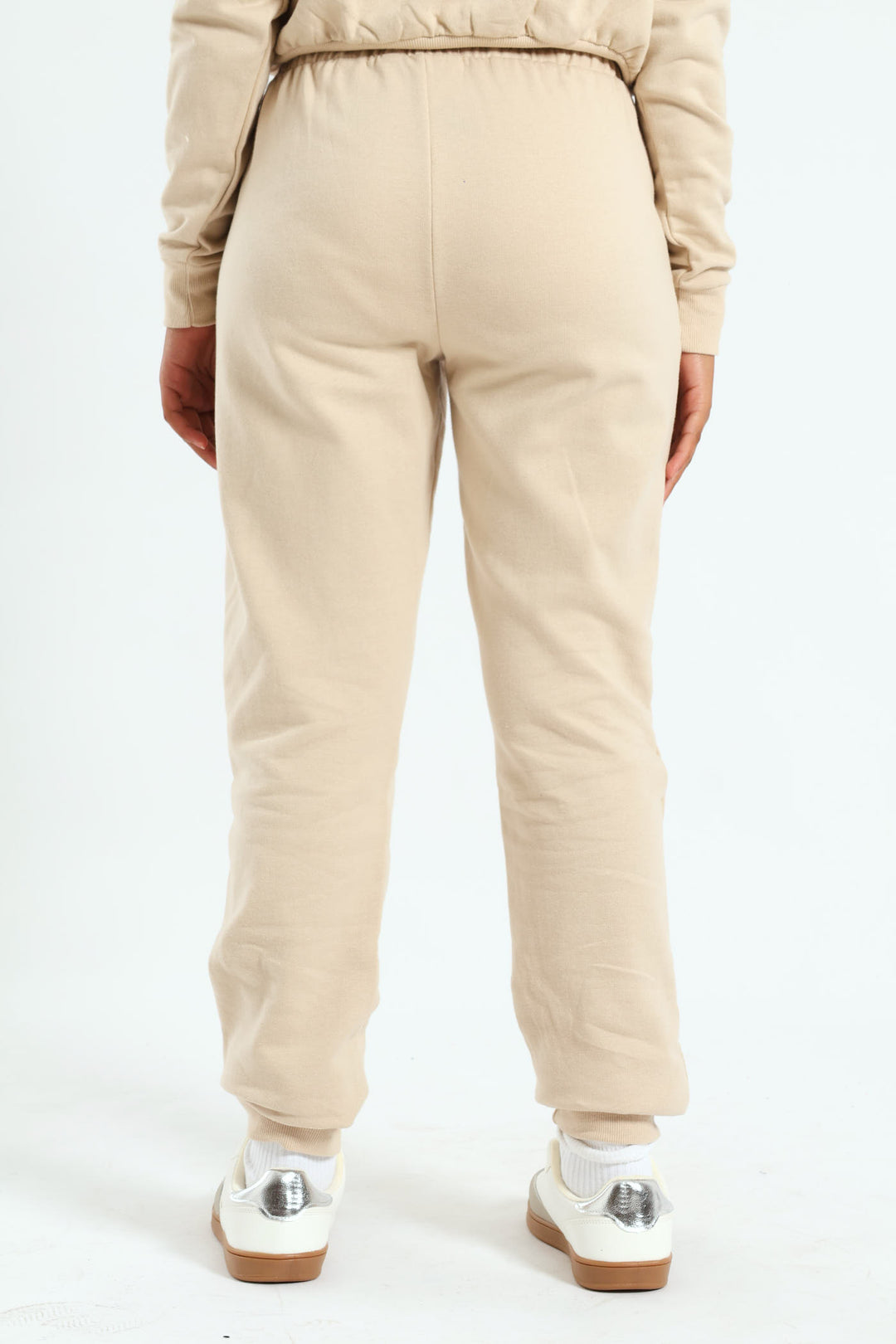 Girls L'amour Fleece Jogger - Stone