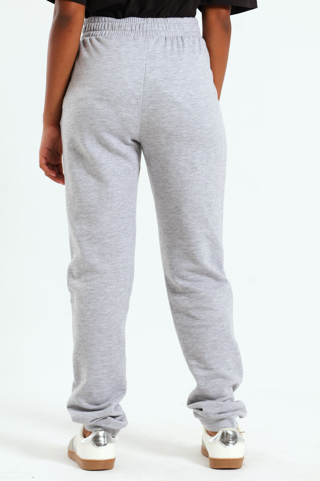 Girls Fleece Jogger - Grey Melange