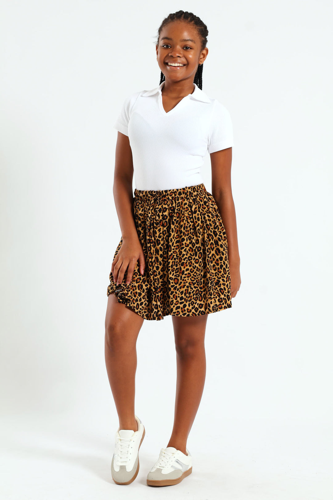 Girls Leopard Rara Skort