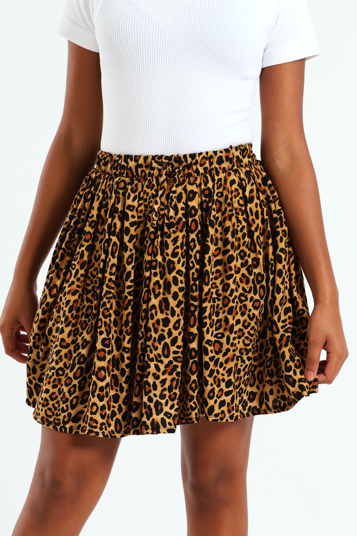 Girls Leopard Rara Skort