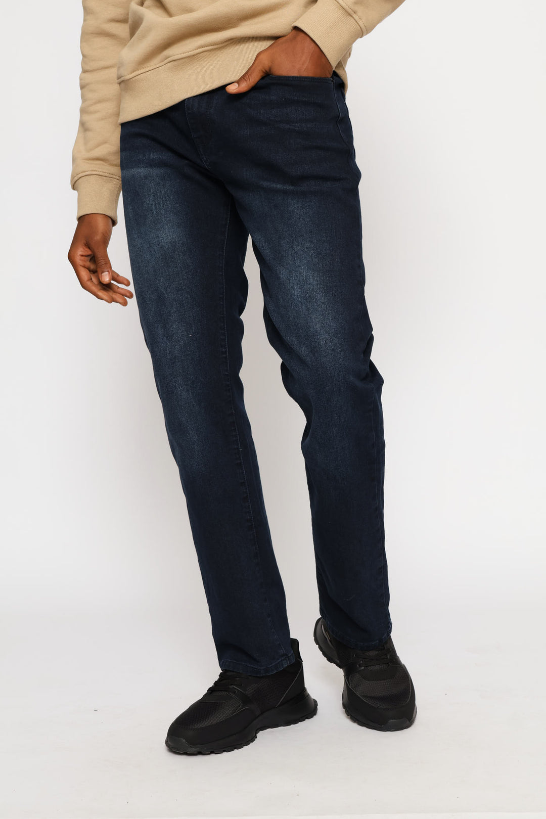 Straight Fashion Denim - Blue/Black