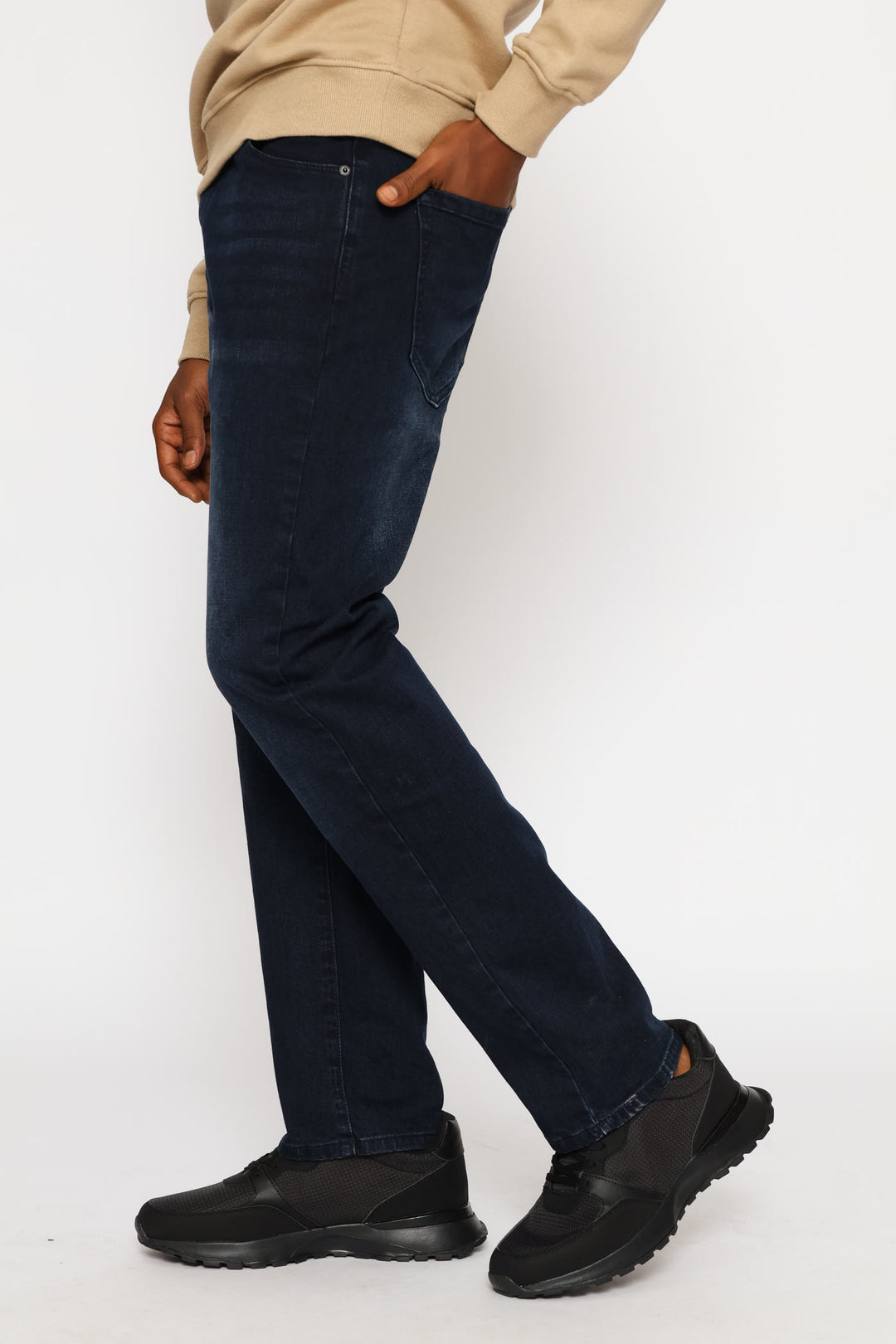 Straight Fashion Denim - Blue/Black