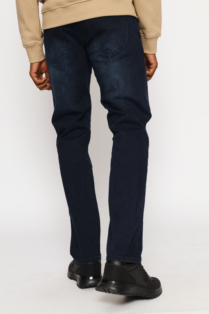 Straight Fashion Denim - Blue/Black