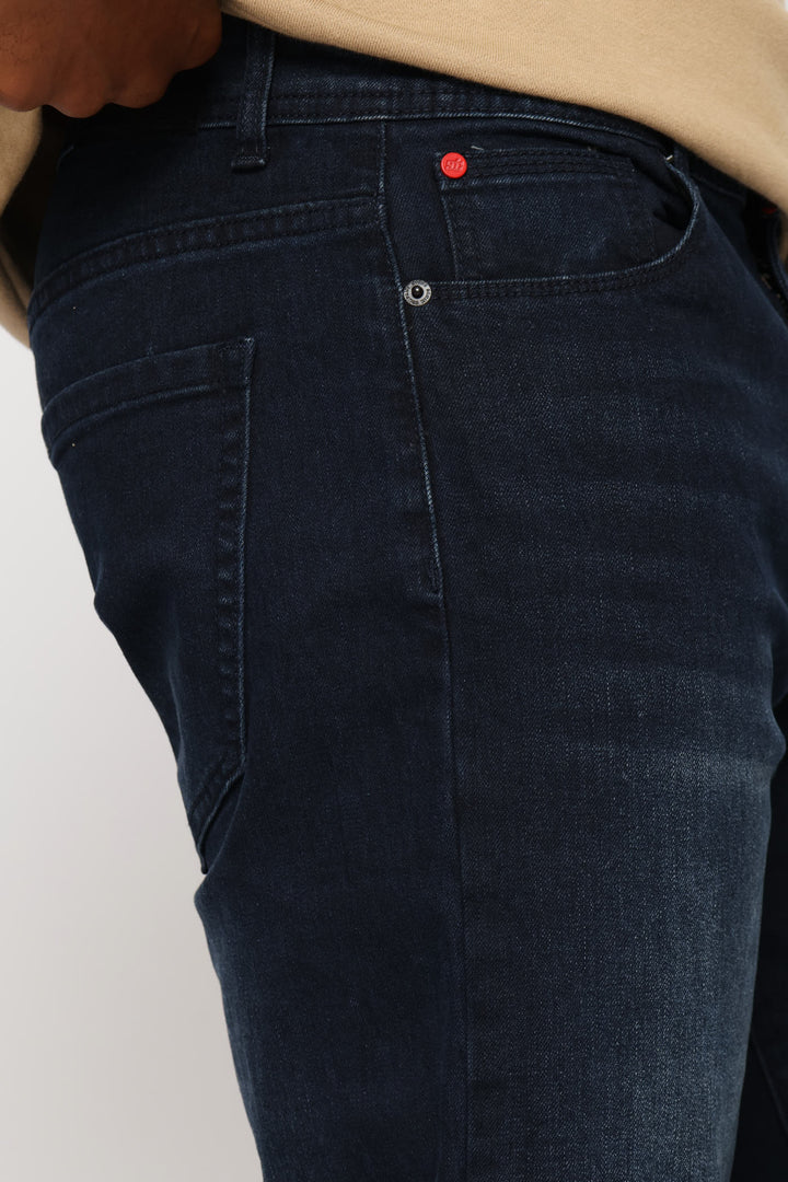 Straight Fashion Denim - Blue/Black