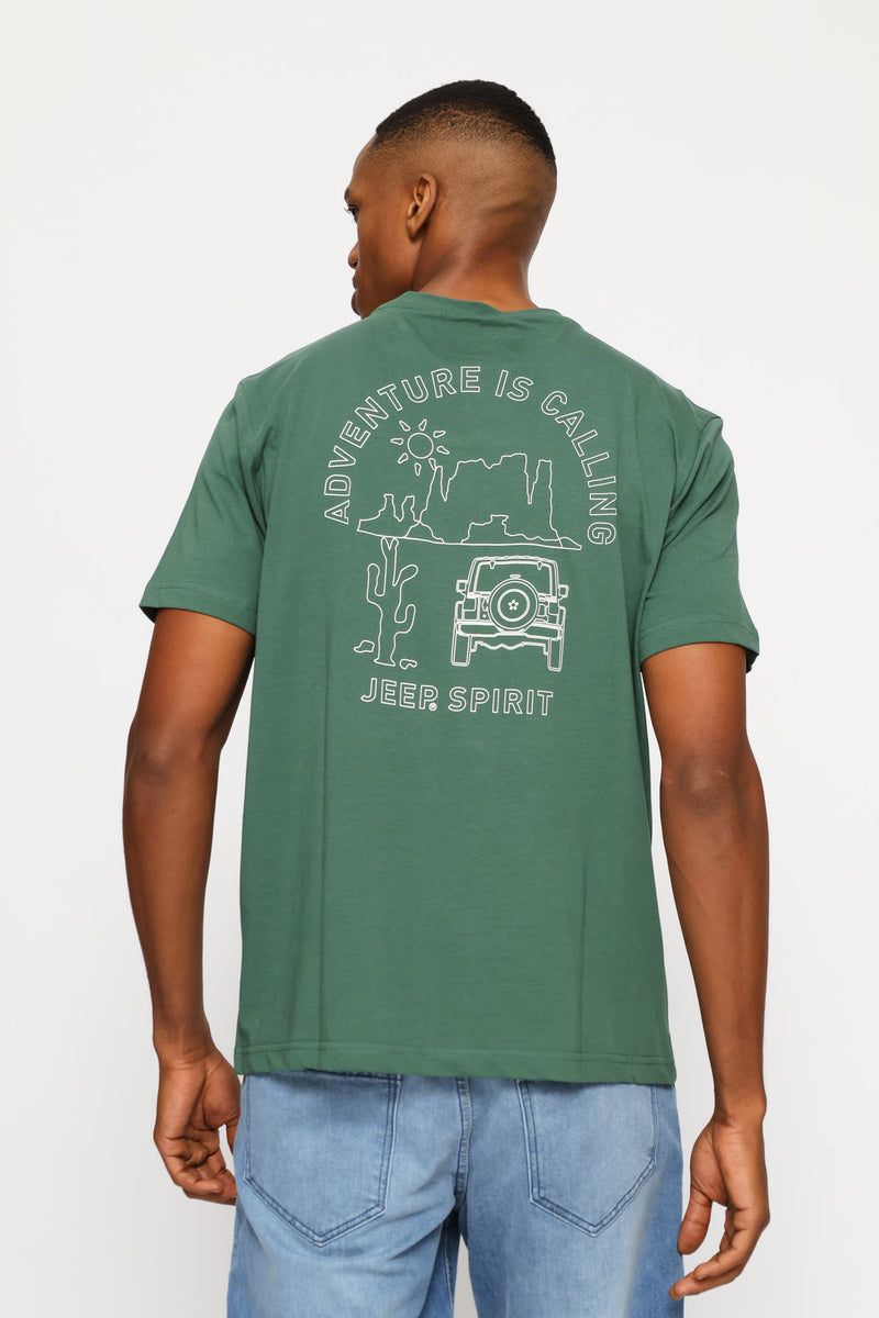 Fashion Graphic Nature Tee - Green