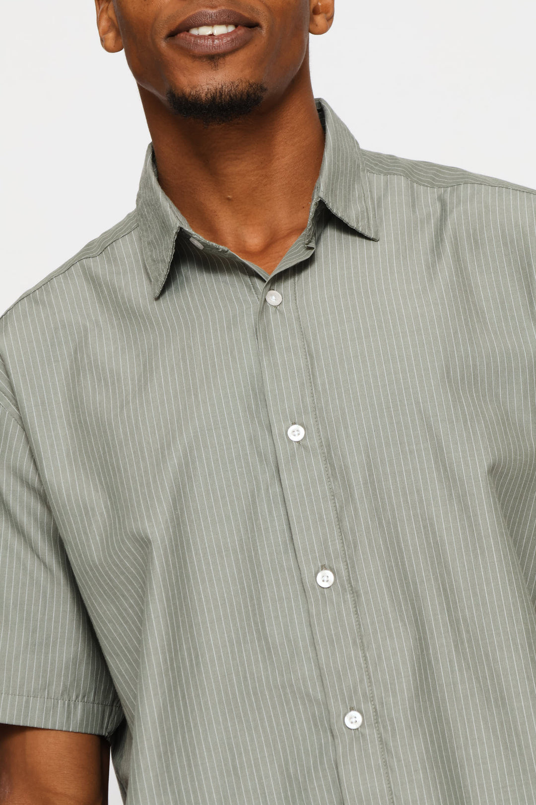 Regular Stripe Shirt - Fatigue