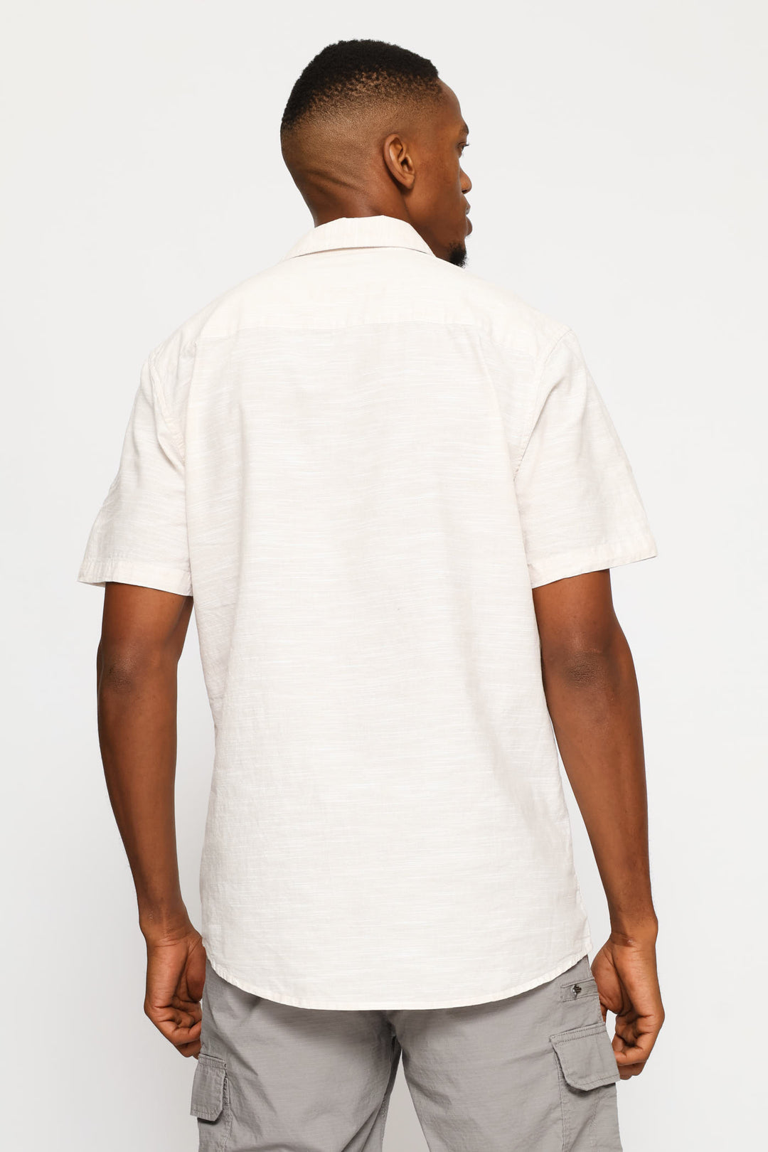 Slub Regular Shirt - Stone