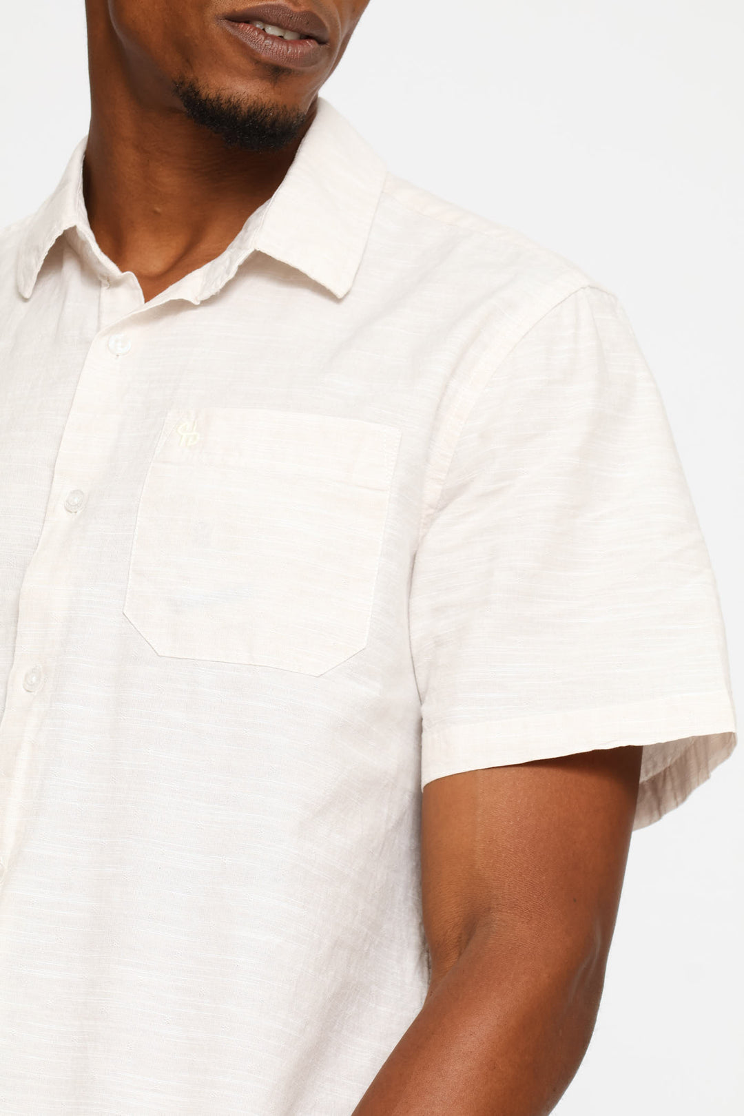 Slub Regular Shirt - Stone