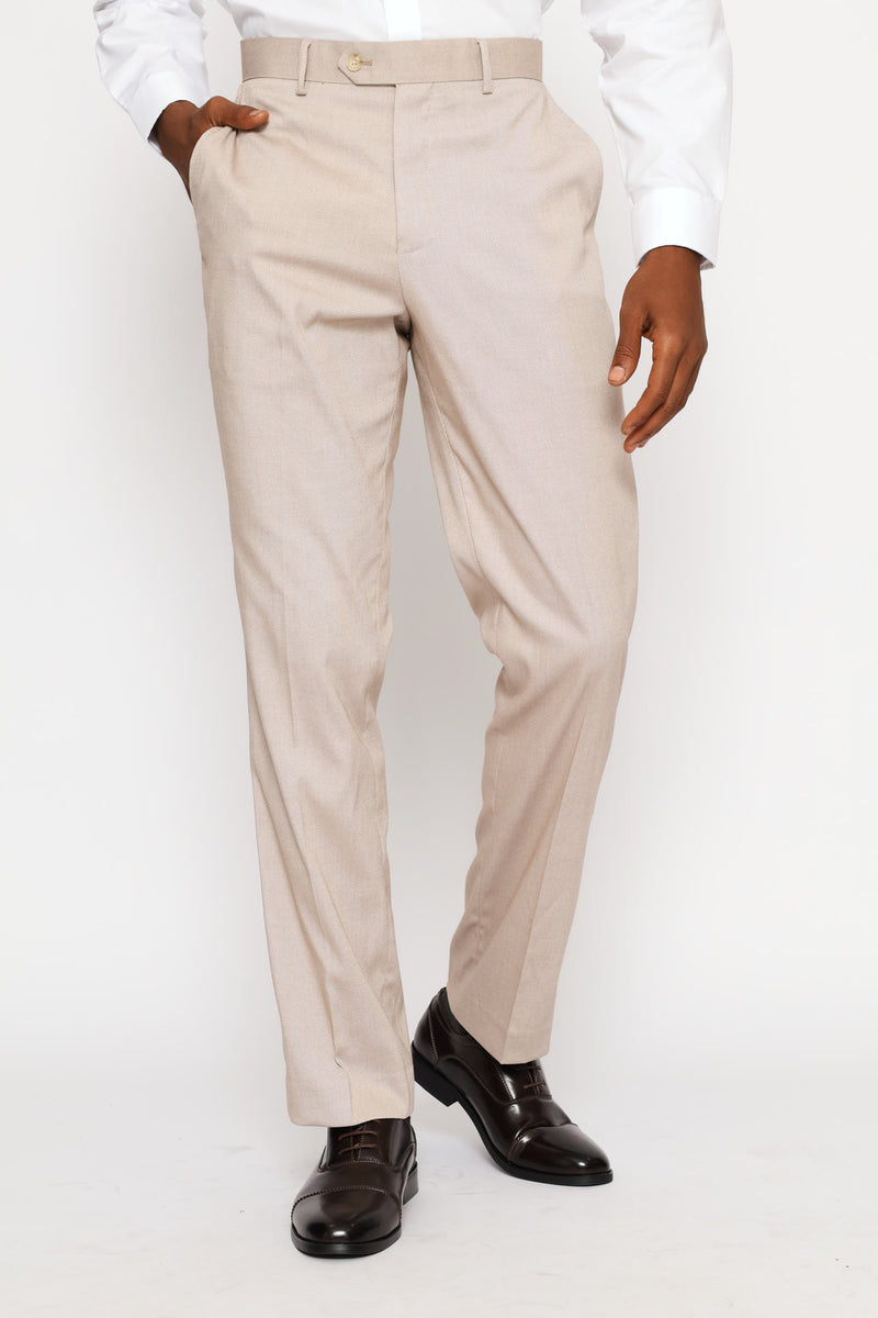 Signature Twill Suit Trouser - Natural