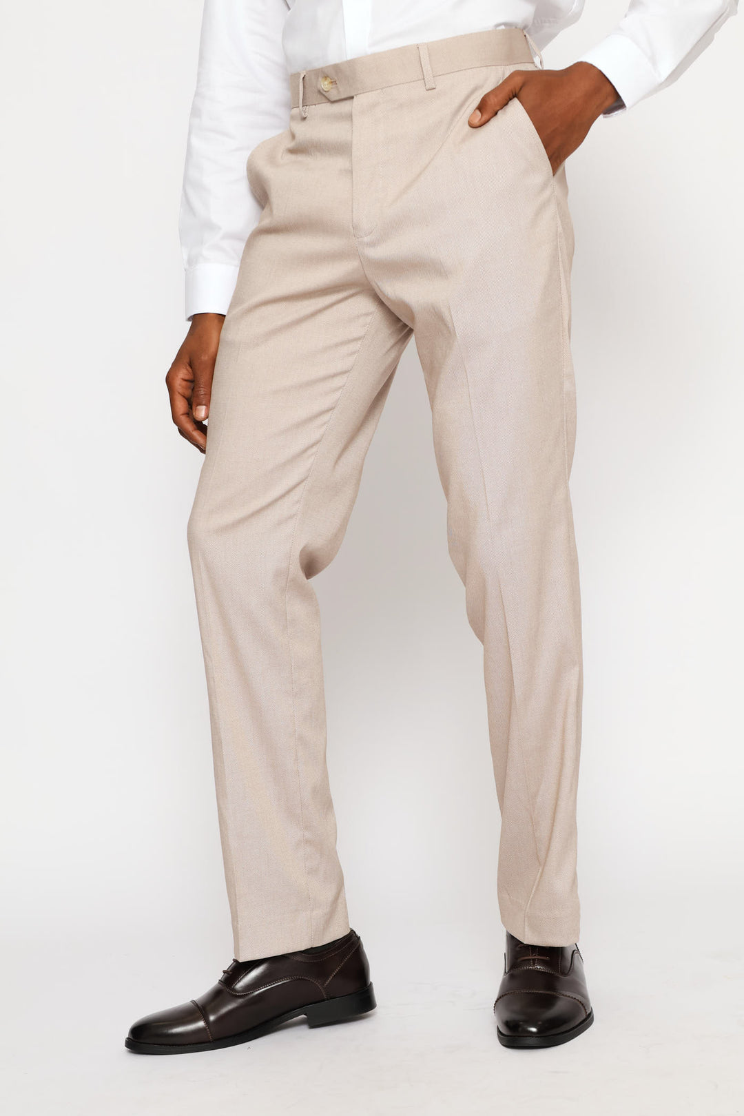 Signature Twill Suit Trouser - Natural