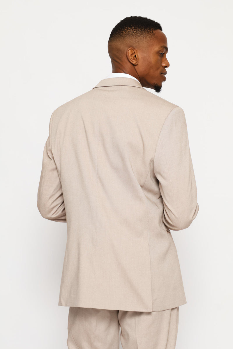 Twill Suit Jacket - Natural